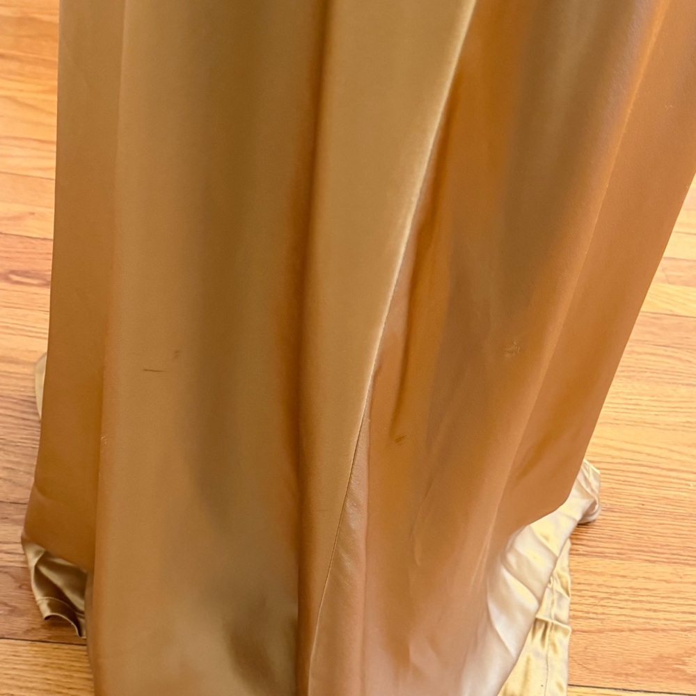 %100 Silk Gold Gown - Picture 7 of 8